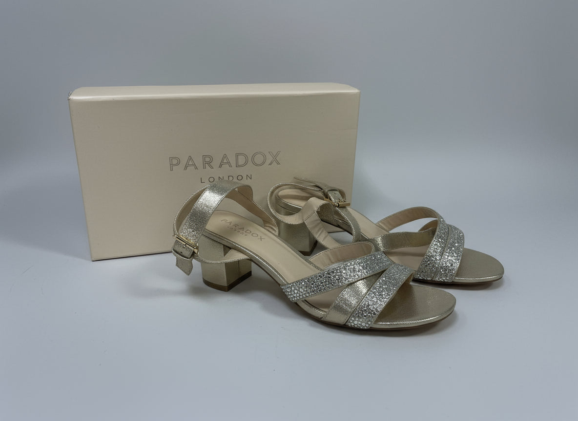 Paradox London Champagne shimmer uk size 5