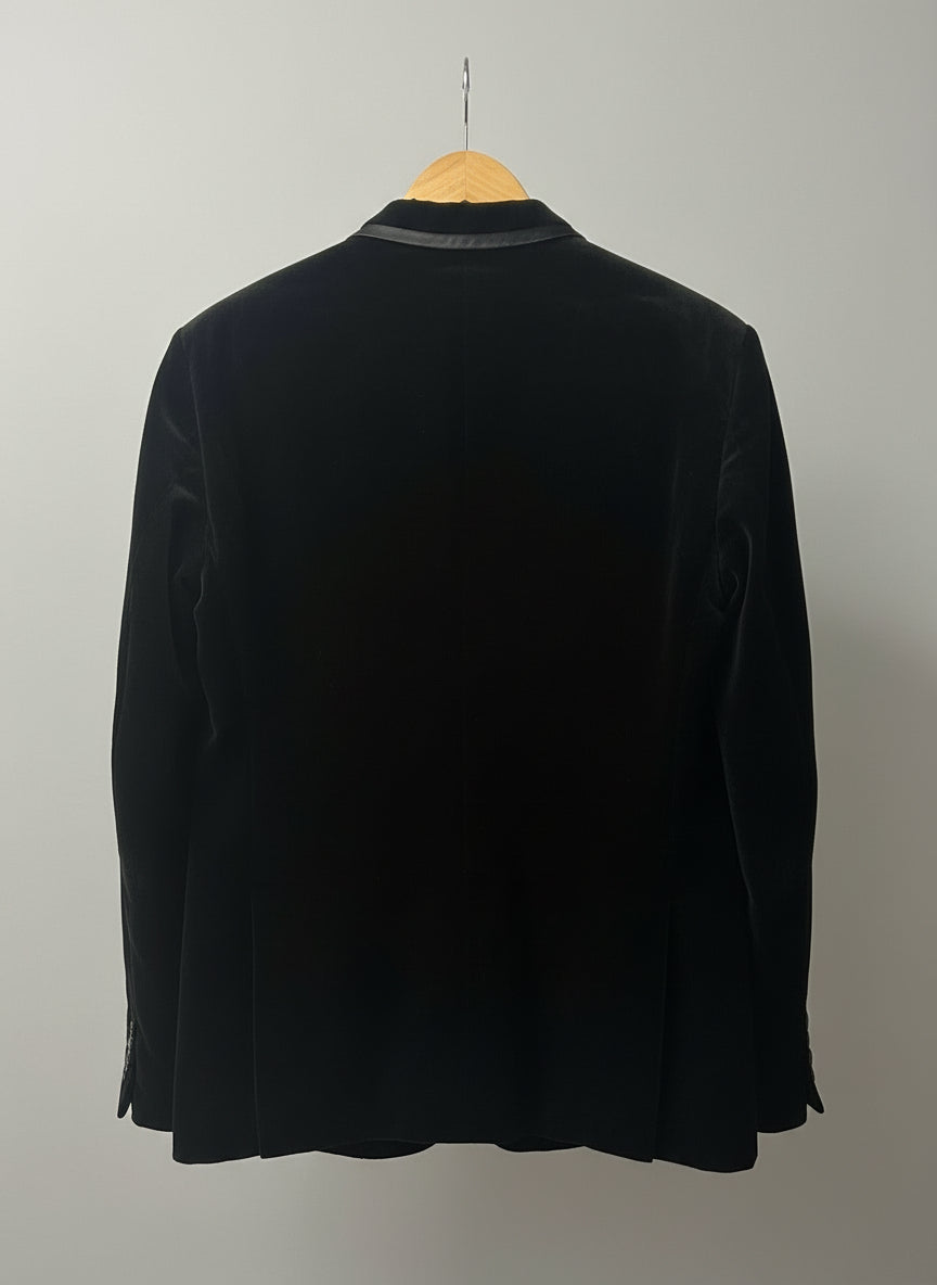 Rohit Gandhi + Rahul Khanna Men's Black Velvet Blazer UK M/L