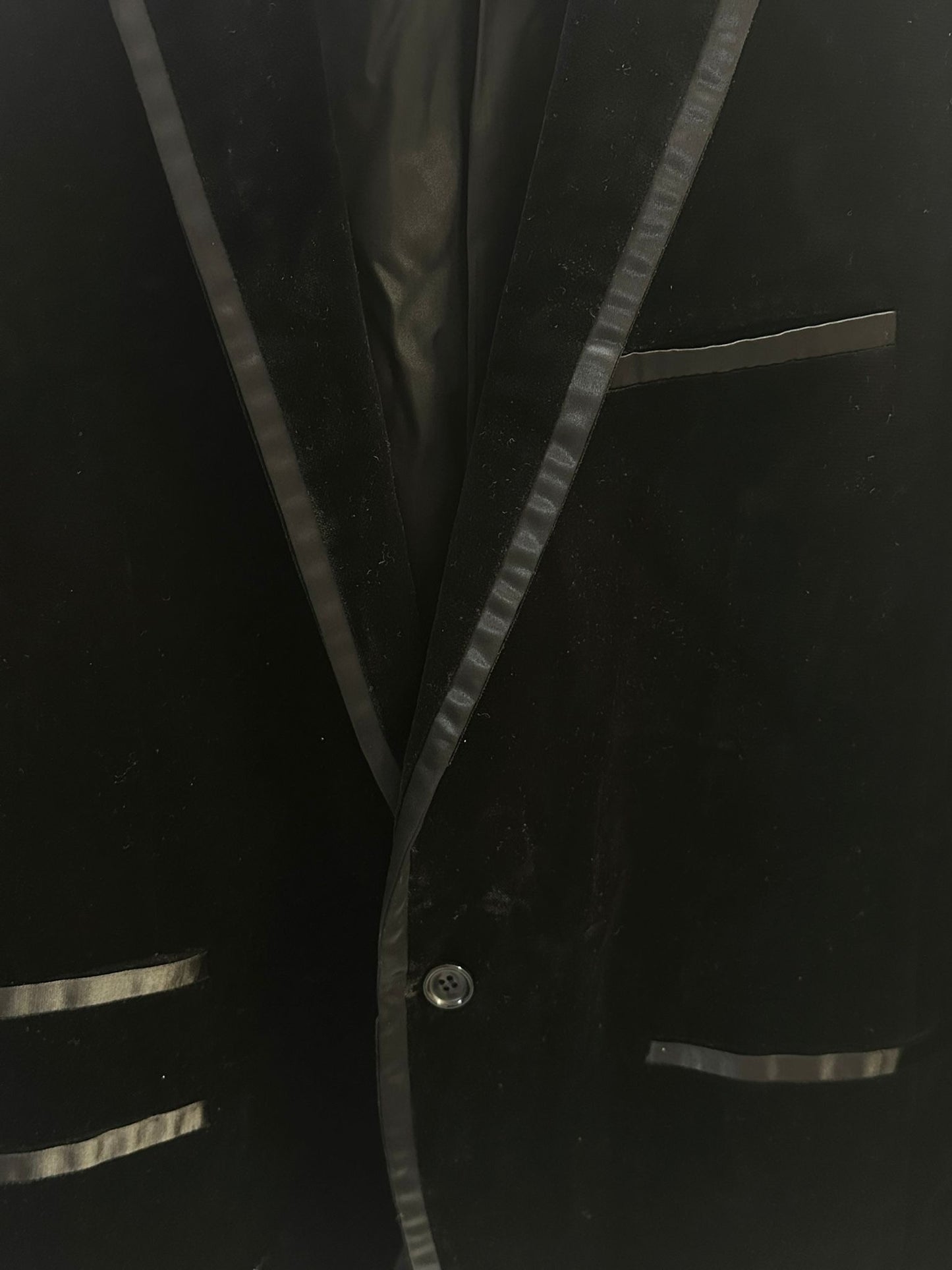 Rohit Gandhi + Rahul Khanna Men's Black Velvet Blazer UK M/L