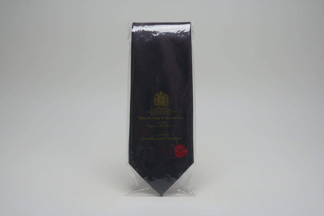 Toye, Kenning & Spencer Burgundy Brown Mens Poppy Tie British Legion