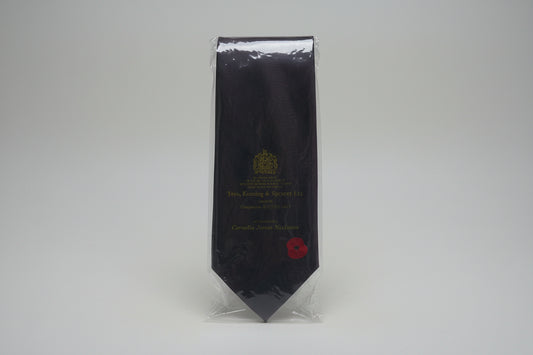 Toye, Kenning & Spencer Burgundy Brown Mens Poppy Tie British Legion
