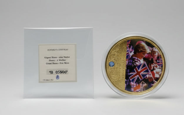 Collection of commemorative coins.