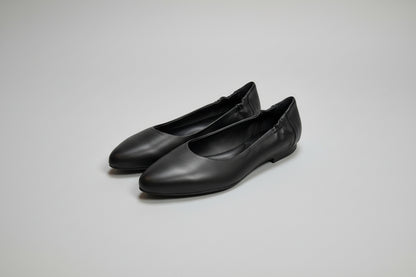 ITALEAU - Women's Black Flats EU Size 38.5 Handmade in Italy (USED)