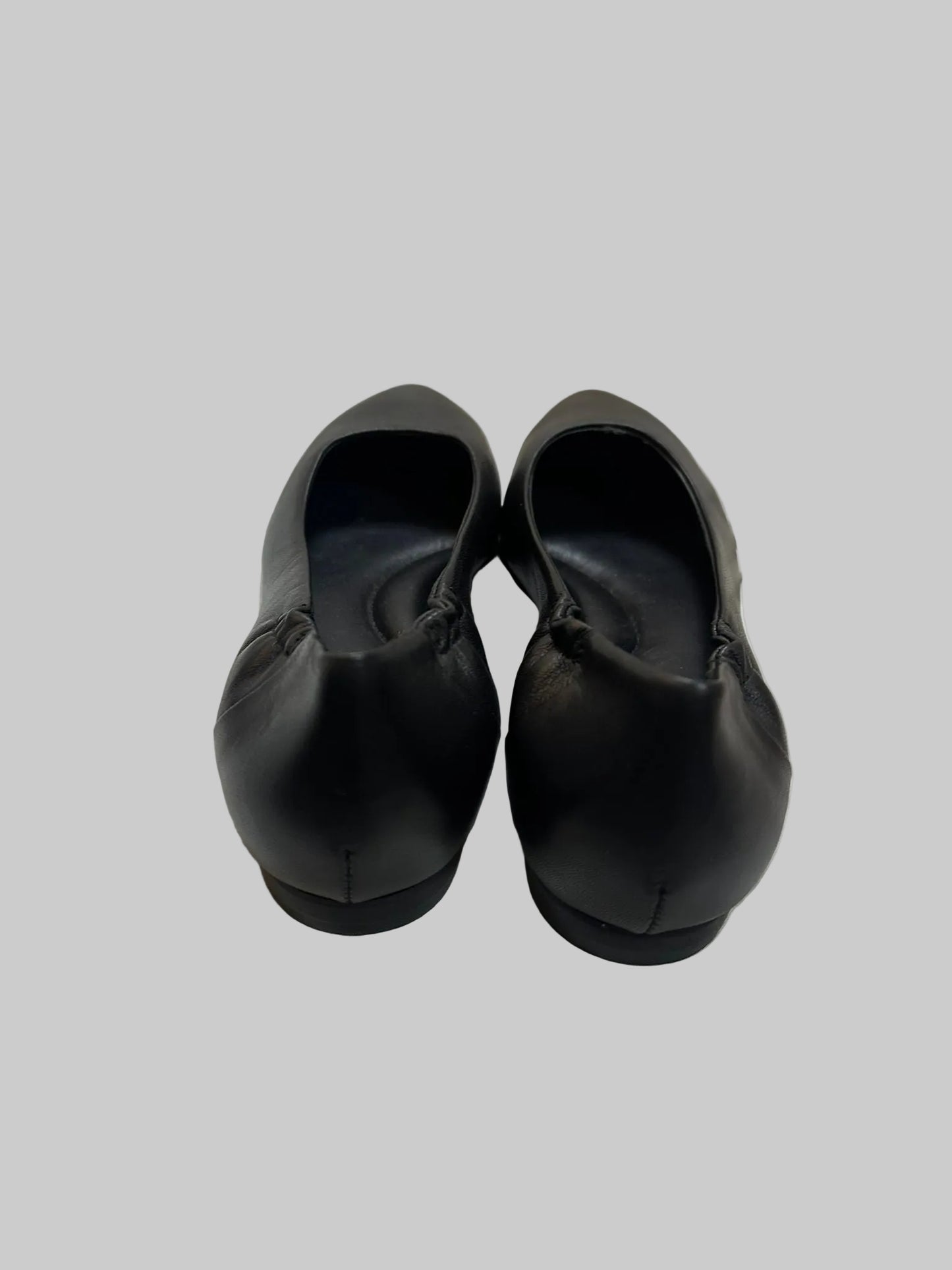 ITALEAU - Women's Black Flats EU Size 38.5 Handmade in Italy