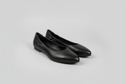 ITALEAU - Women's Black Flats EU Size 38.5 Handmade in Italy (USED)