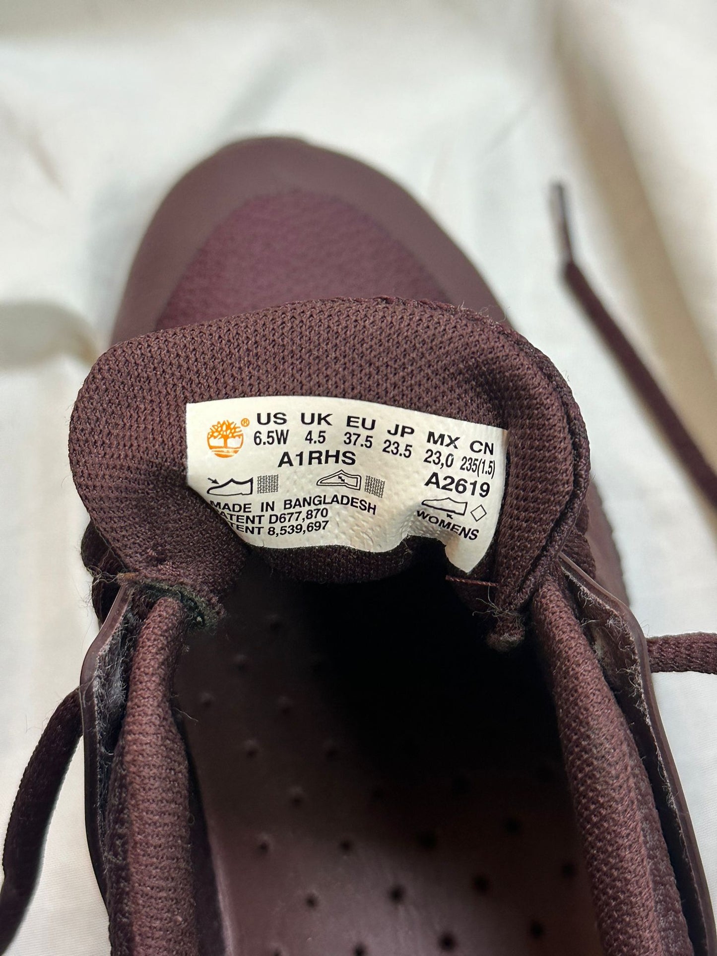 Timberland Women's Burgundy Running Shoes/Trainers UK 4.5