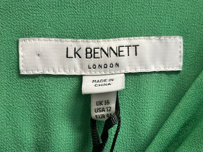 BNWT LK BENNET Women's Green Dress UK 16 RRP £329