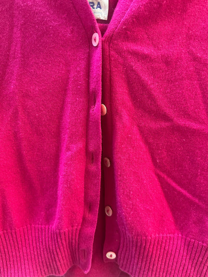 BRORA PINK CASHMERE SET - Cardigan UK Size 10 & Tank Top/Vest UK Size 8 (USED)
