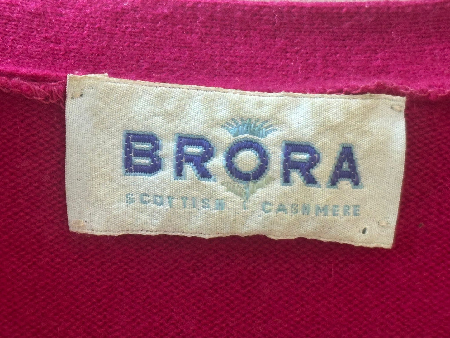 BRORA PINK CASHMERE SET - Cardigan UK Size 10 & Tank Top/Vest UK Size 8 (USED)
