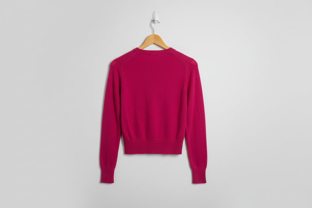 BRORA PINK CASHMERE SET - Cardigan UK Size 10 & Tank Top/Vest UK Size 8 (USED)