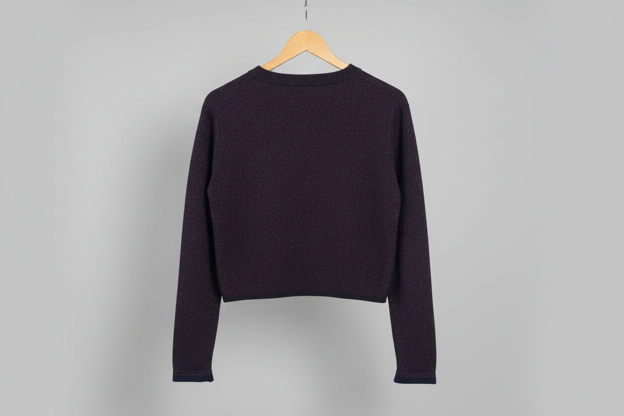 & OTHER STORIES Jumper - Black with Red Sparkles - Size Medium