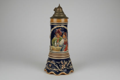 Musical German Beer Stein with Pewter Lid music box  | Lilli Marleen