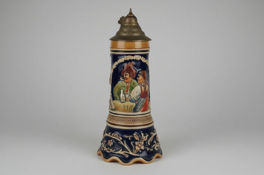 Musical German Beer Stein with Pewter Lid music box  | Lilli Marleen