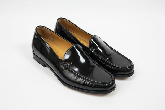 BALLY Women's Black Loafer/Flats Size  EU 39/US 8.5 Made in Switzerland w/ Shoe Bag