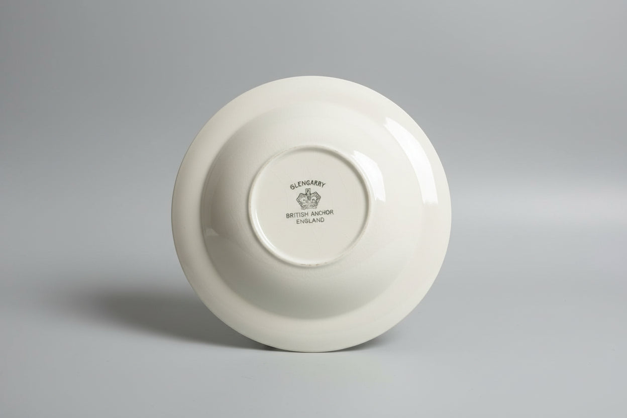 60s Vintage bowl Set x 6 Mid Century Modern British Anchor Glengarry Platter