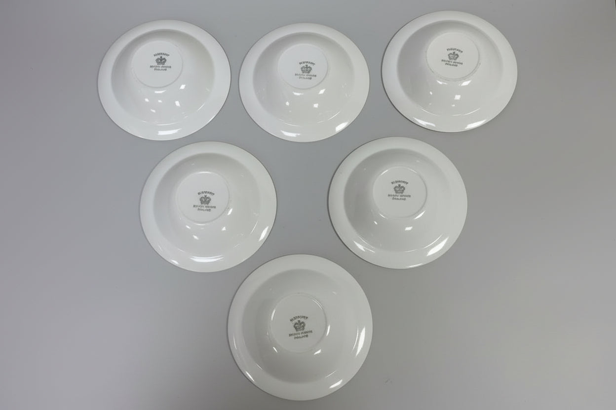 60s Vintage bowl Set x 6 Mid Century Modern British Anchor Glengarry Platter