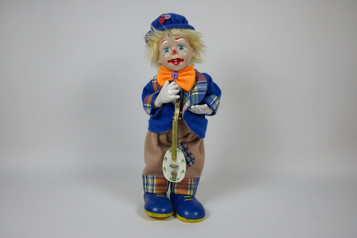 Vintage  Gatco Clown Doll Musical Wind Up Music Box