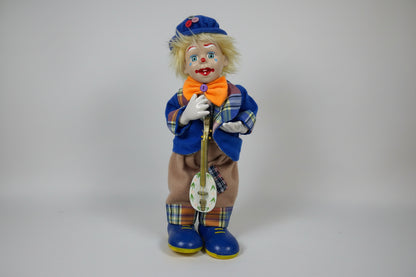 Vintage  Gatco Clown Doll Musical Wind Up Music Box