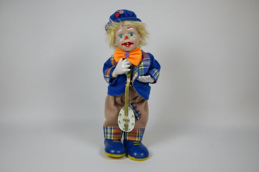 Vintage  Gatco Clown Doll Musical Wind Up Music Box