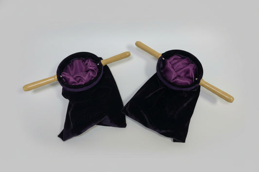 2 velvet Church collection bags