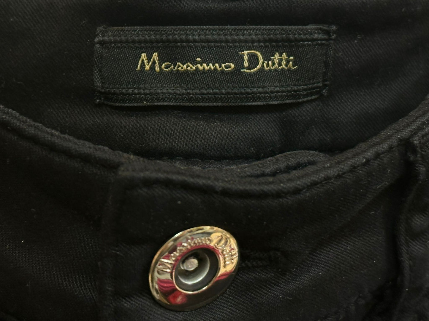 MASSIMO DUTTI Women's Black Skinny Leg Trousers - UK Size 8 (USED)