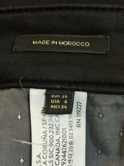 MASSIMO DUTTI Women's Black Skinny Leg Trousers - UK Size 8 (USED)