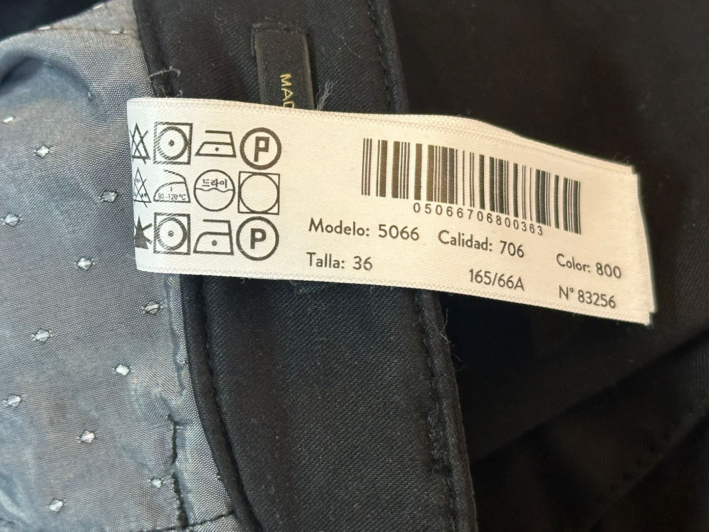 MASSIMO DUTTI Women's Black Skinny Leg Trousers - UK Size 8 (USED)