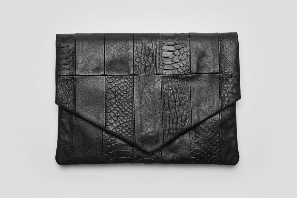 Selected Femme Leather Clutch