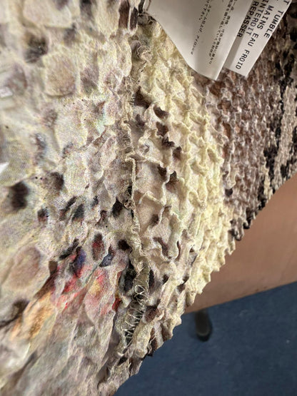 VINTAGE YOSHIKI HISHINUMA Shibori Pleated Snake Print Shirt - Avant-Garde - 100% Charity