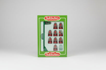 Subbuteo 61219 goal posts and 63000 Liverpool (663) team.