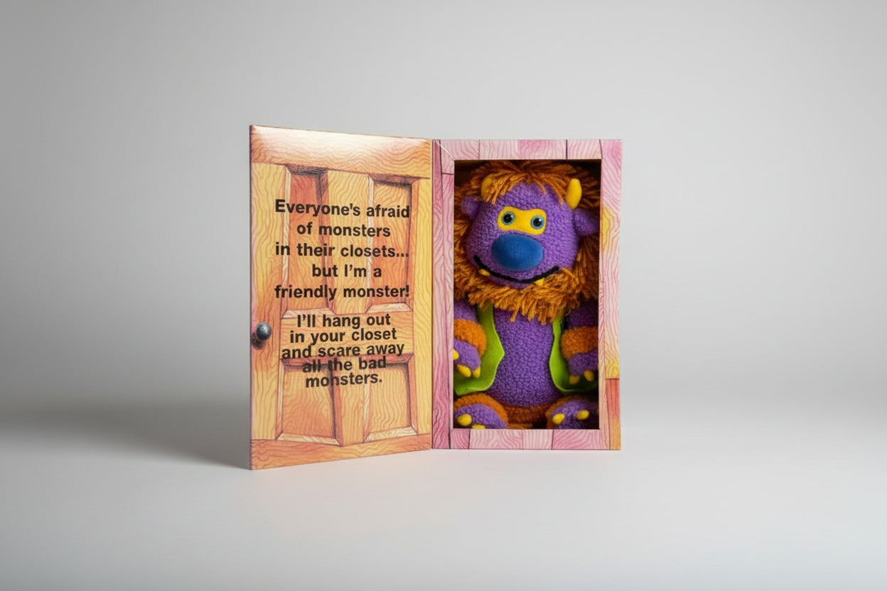 Monster In My Closet Teddy With Original Box