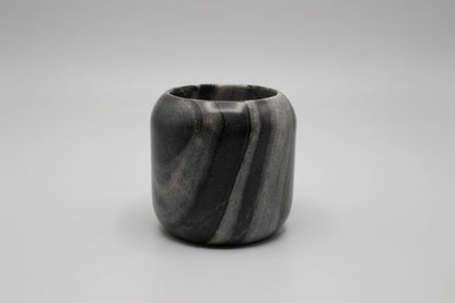 TOM DIXON LONDON - Small Grey Marble Stone Vase/Candle Holder (USED)