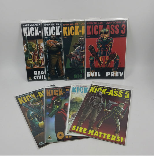 Kick-Ass 3 #1 - #8 Complete Set Bundle