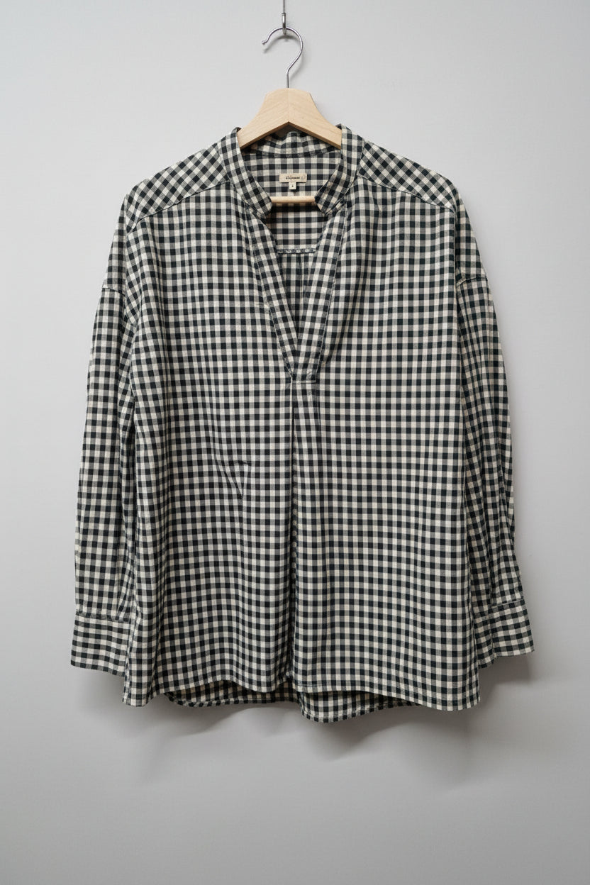 BNWT Bellerose (3) Gent Shirt - Beige / Green Check UK 12 14 Oversized - NEW