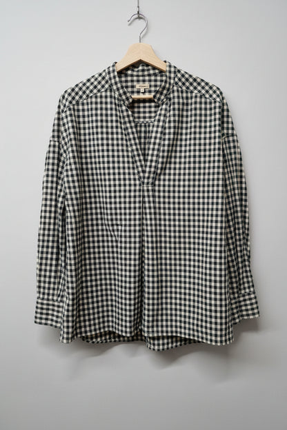 BNWT Bellerose (3) Gent Shirt - Beige / Green Check UK 12 14 Oversized - NEW