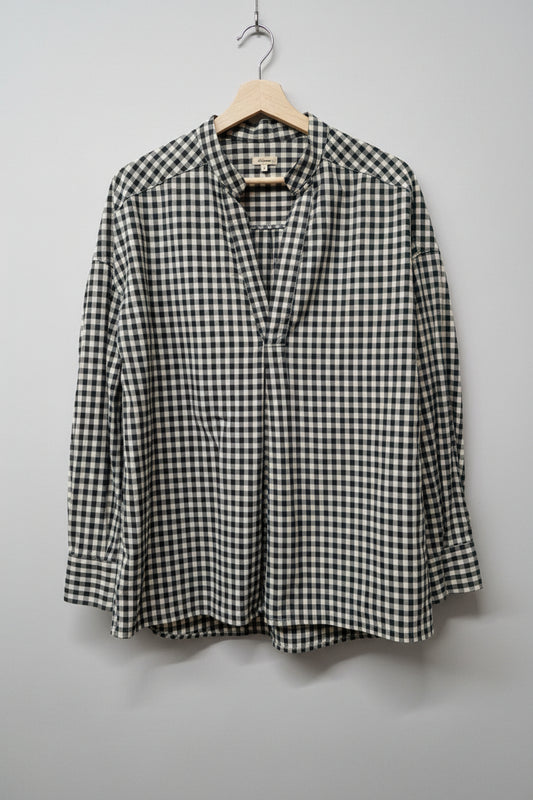 BNWT Bellerose (3) Gent Shirt - Beige / Green Check UK 12 14 Oversized - NEW