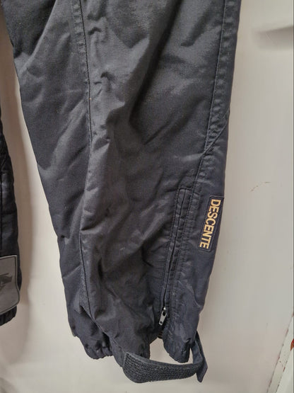 DESCENTE Black Padded Ski-Trousers US 38R FR 54R - USED
