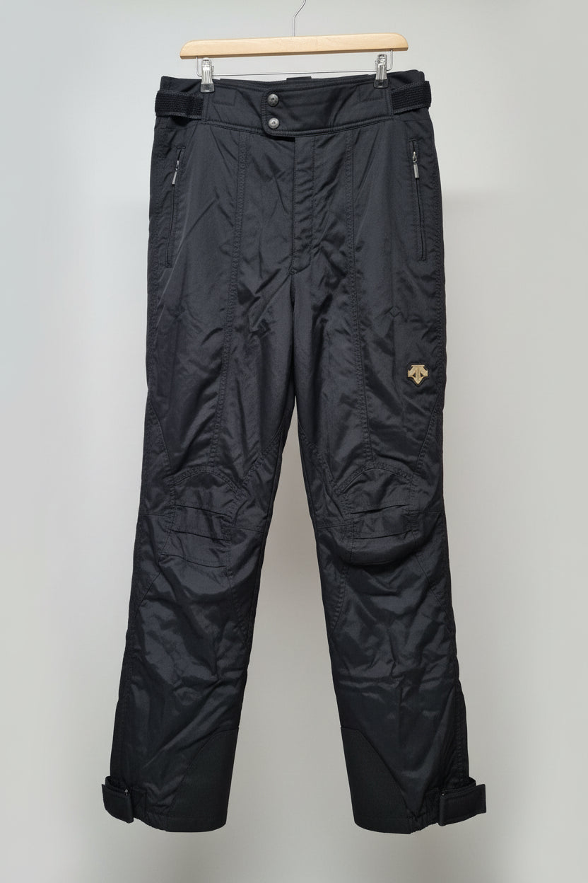 DESCENTE Black Padded Ski-Trousers US 38R FR 54R - USED