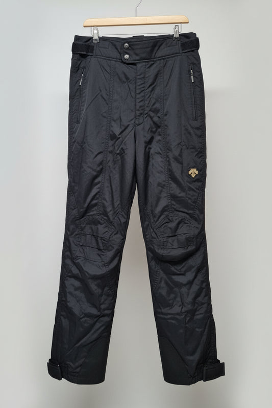 DESCENTE Black Padded Ski-Trousers US 38R FR 54R - USED