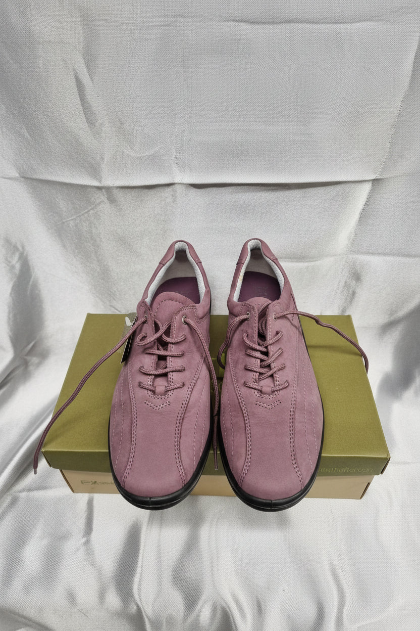 NEW Hotter Soft Violet Lace-Up Trainers UK 7 EU 41 - Tone / Tonez Shoes