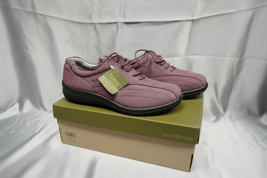 NEW Hotter Soft Violet Lace-Up Trainers UK 7 EU 41 - Tone / Tonez Shoes