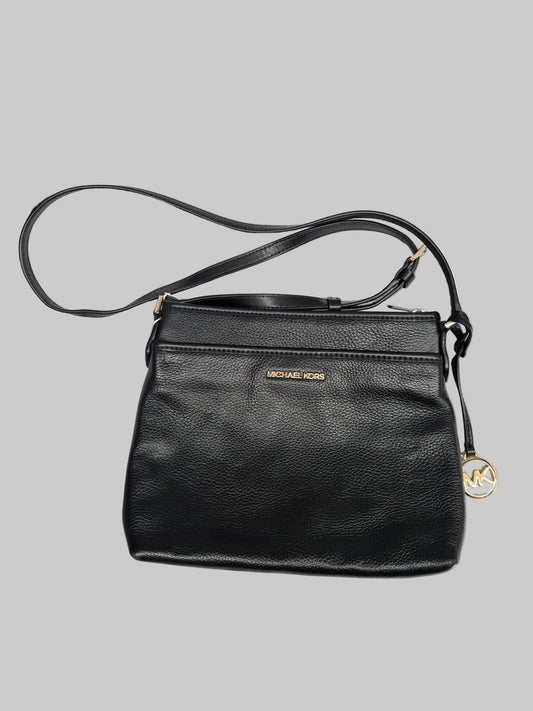 Michael Kors Black Leather Shoulder Cross-Body Bag - USED