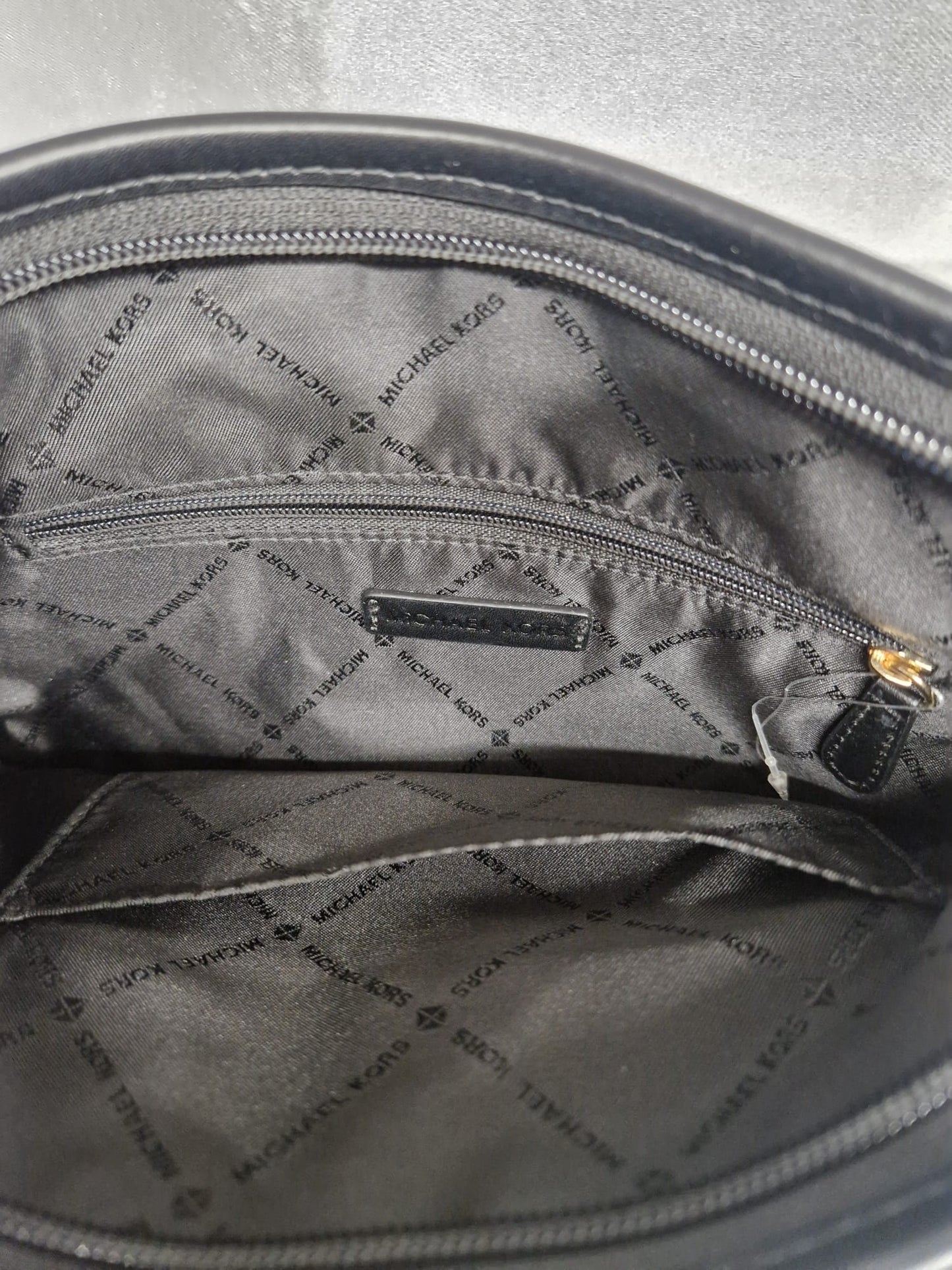 Michael Kors Black Leather Shoulder Cross-Body Bag - USED