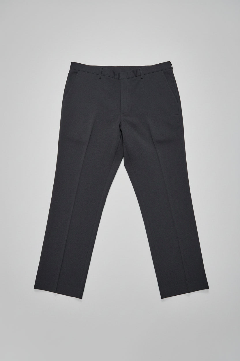Farah Black Trousers W48 L33 Straight-Leg - Polyester - USED