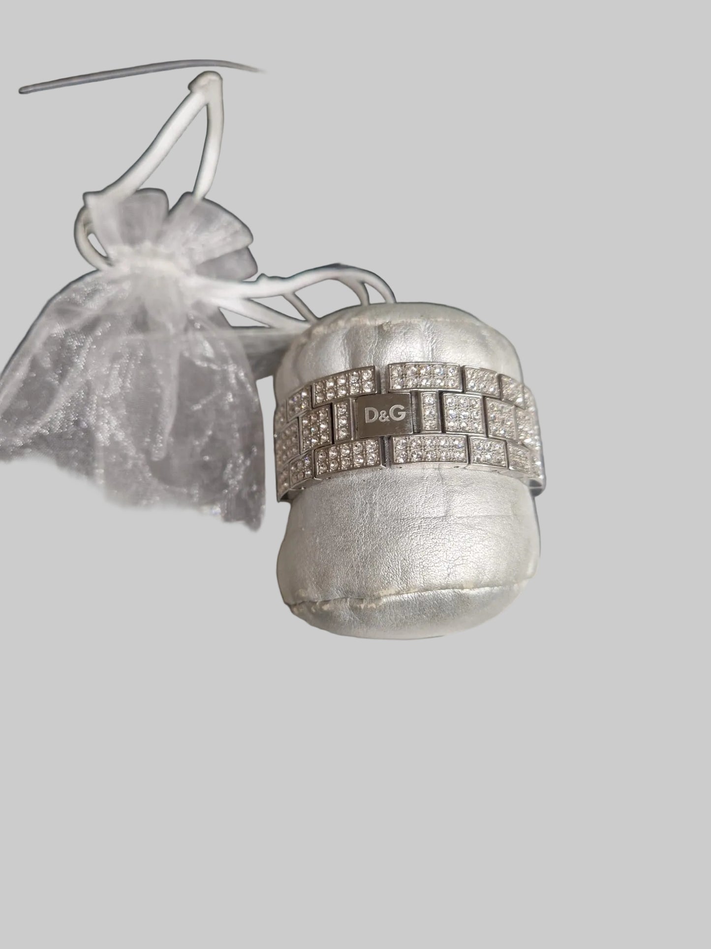 Dolce & Gabbana Diamante Wrist Watch Bracelet Black Watch-Face w/Papers - USED