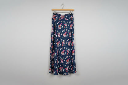 Brora Silk Cotton Floral Skirt Midi Maxi - UK 6 EU 34 - USED