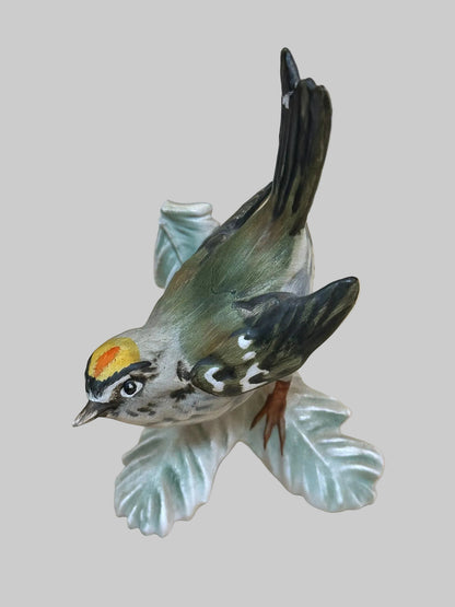 Vintage Goebel Hummel Firecrest Bird Figurine 1967 - Some Chips Used