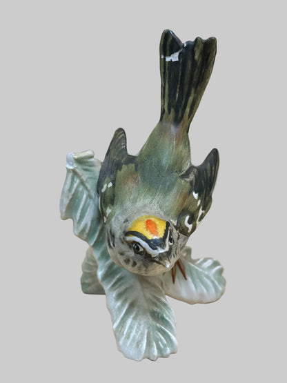 Vintage Goebel Hummel Firecrest Bird Figurine 1967 - Some Chips Used