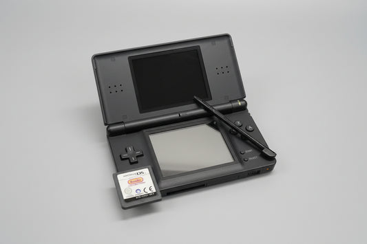 Nintendo DS Lite Handheld Console (Black) with Puzzler Collection (*No Charging Cable*)