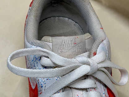 USED - Nike Air Force 1 '07 Low Paint Splatter White UK 9 - 100% charity